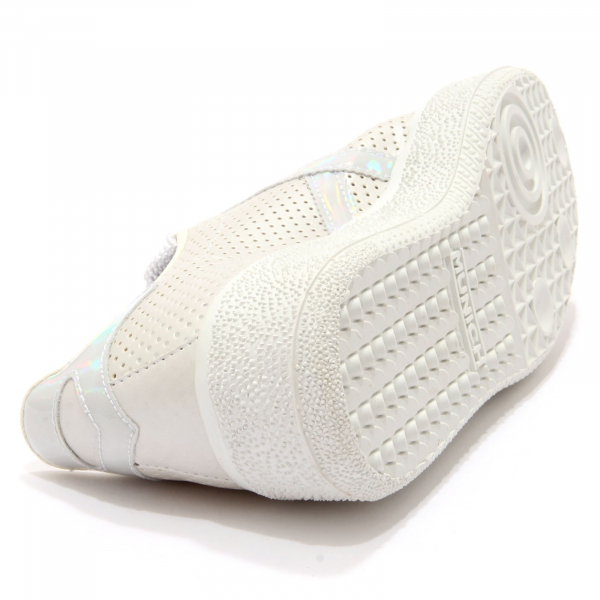 2312AD sneaker donna pearl white UNIC X MUNICH traforata perforated shoe woman