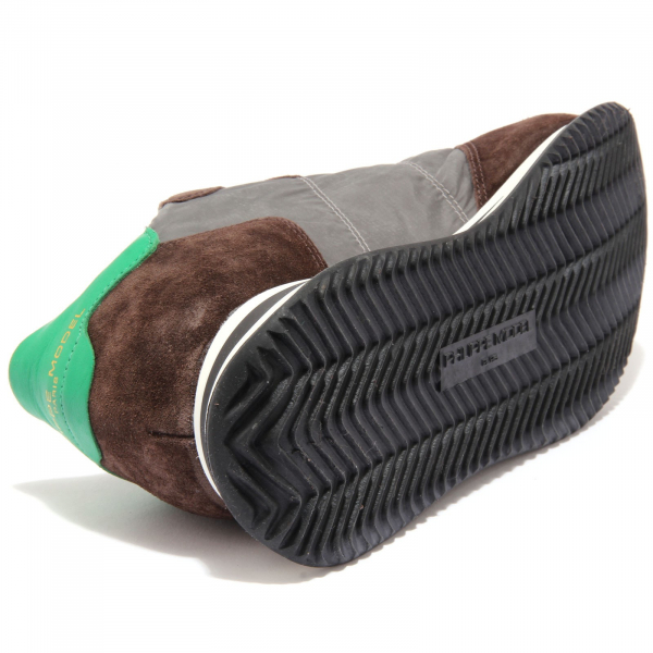 2365AC sneakers uomo PHILIPPE MODEL TRPX brown/grey/green shoes men