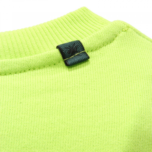 2372AH felpa uomo MESSAGERIE GREEN FLAG green cotton sweatshirt man