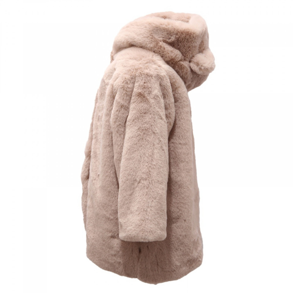 2374AL bimba girl NANAN kids eco fur coat light brown