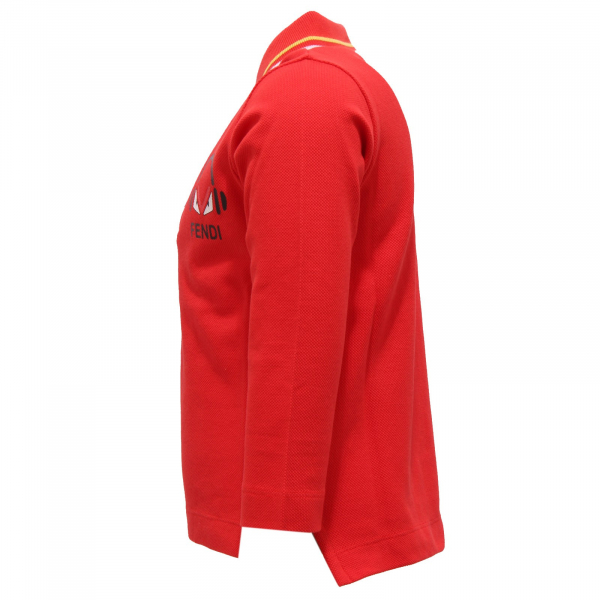 2380V polo bimbo FENDI red polo t-shirt cotton kid
