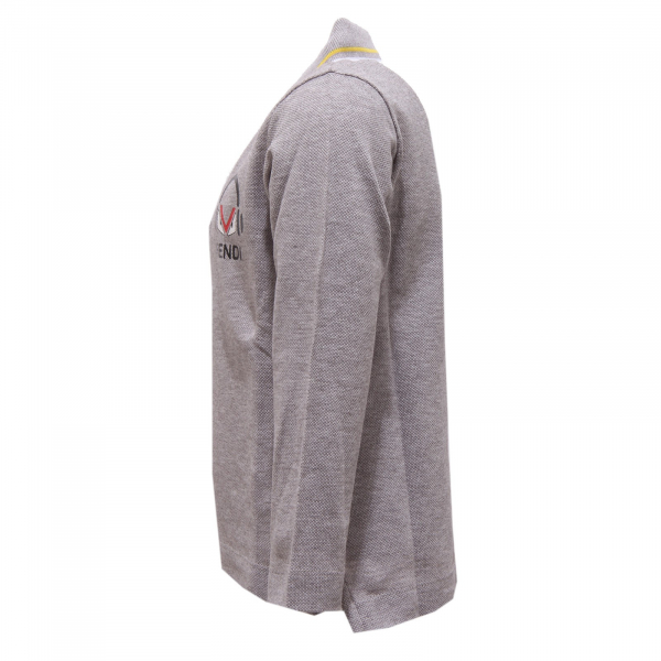 2384V polo bimbo FENDI grey polo t-shirt cotton kid