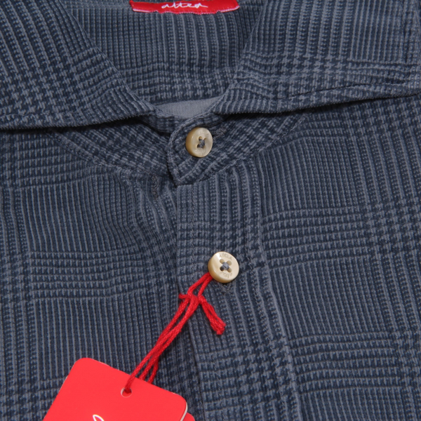 2416P camicia uomo blu ALTEA camicie  shirt men   COTONE PESANTE