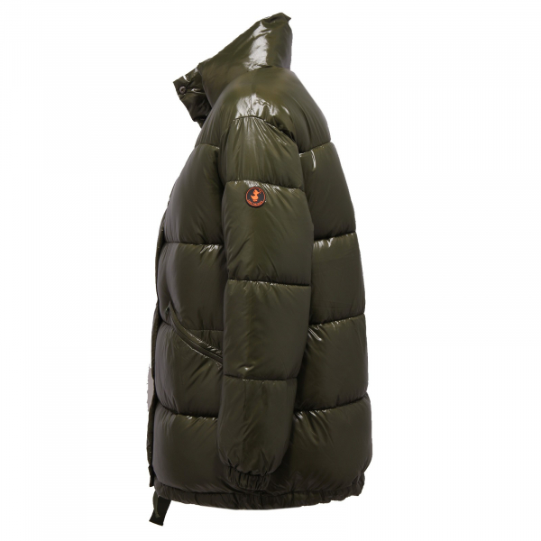 giubbotto OVERSIZE donna SAVE THE DUCK GREEN ultra light jacket woman