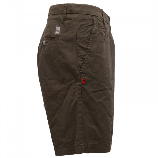 2474Y bermuda uomo GAUDI' JEANS green cotton short pant