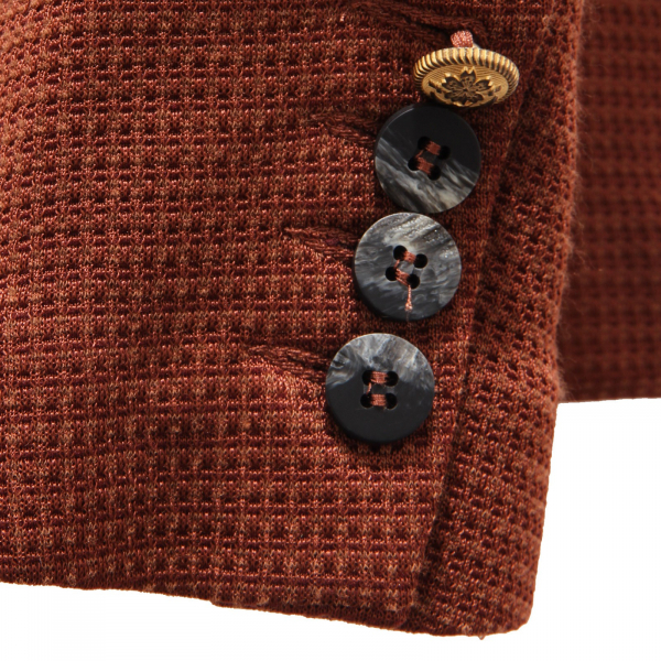 2490AG giacca uomo OFFICINA36 rust textured jacket man