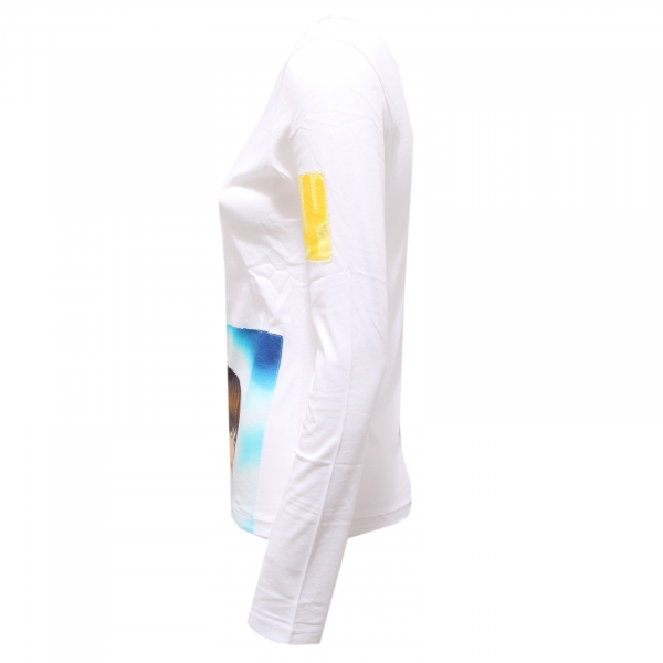 2515R maglia donna CUSTO BARCELONA LONG REFLECT cotone t-shirt long sleeve woman