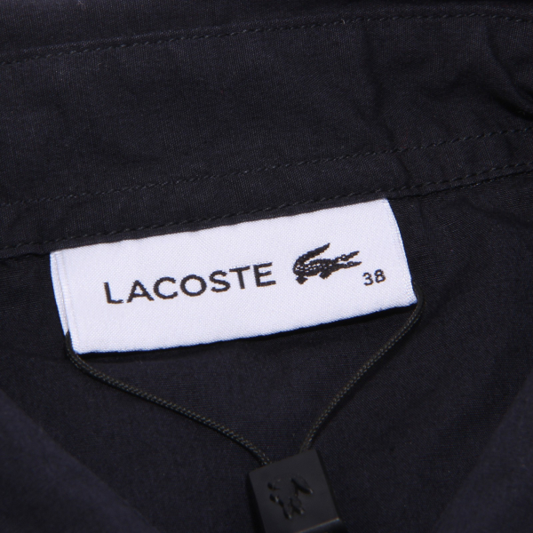 2524S camicia donna LACOSTE nero cotone shirt long sleeve women
