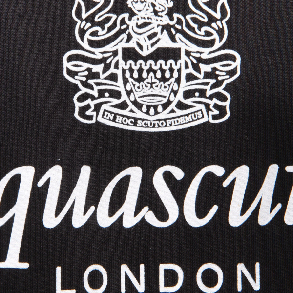 2538AE felpa uomo AQUASCUTUM black cotton sweatshirt man