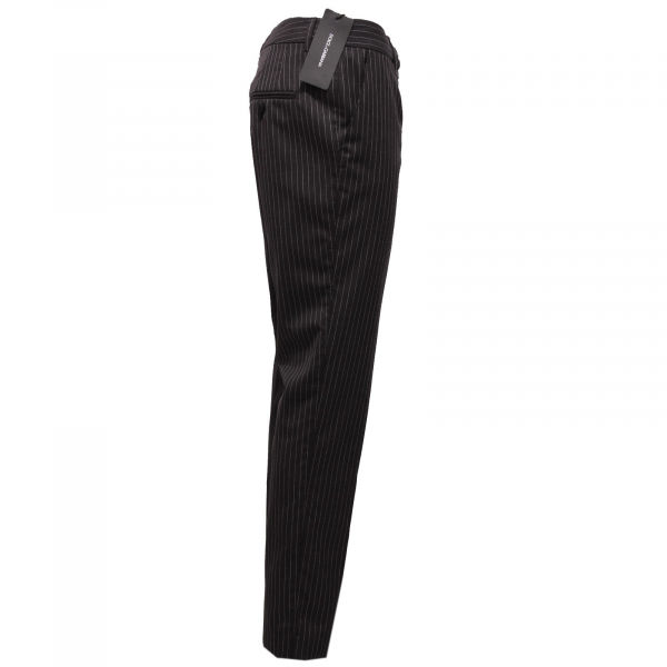 2547AA pantalone  donna DOLCE&GABBANA dark grey/white wool trouser woman