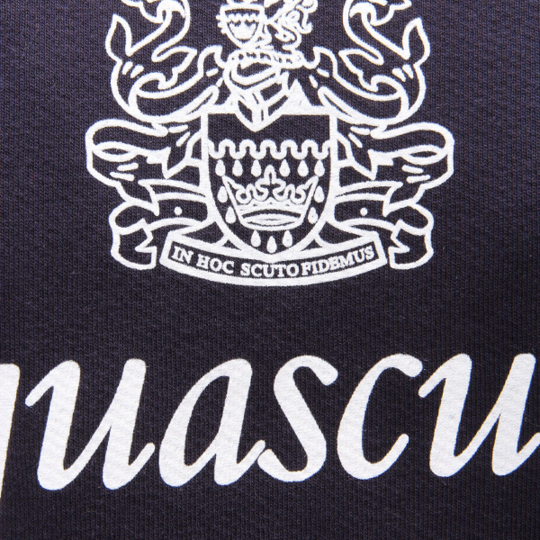 2569AE felpa uomo AQUASCUTUM navy blue cotton sweatshirt man