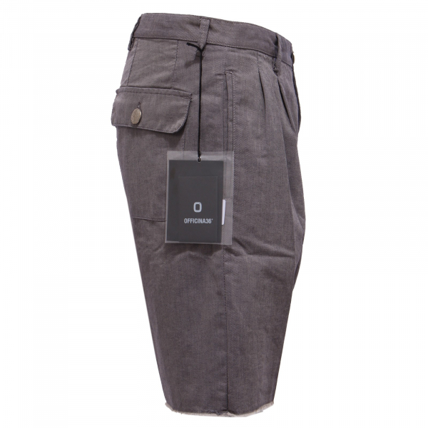 2575Y bermuda uomo OFFICINA36 grey cotton short pant