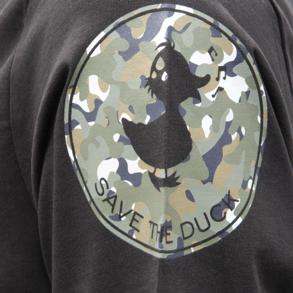 2585AH maglia uomo SAVE THE DUCK black cotton t-shirt men