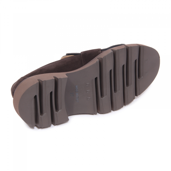2593AU mocassino donna LUCA GROSSI woman loafer brown