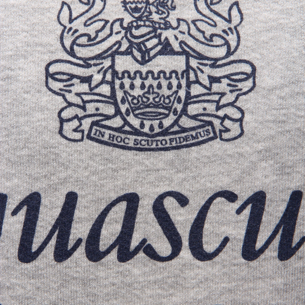 2630AE felpa uomo AQUASCUTUM grey melange cotton sweatshirt man
