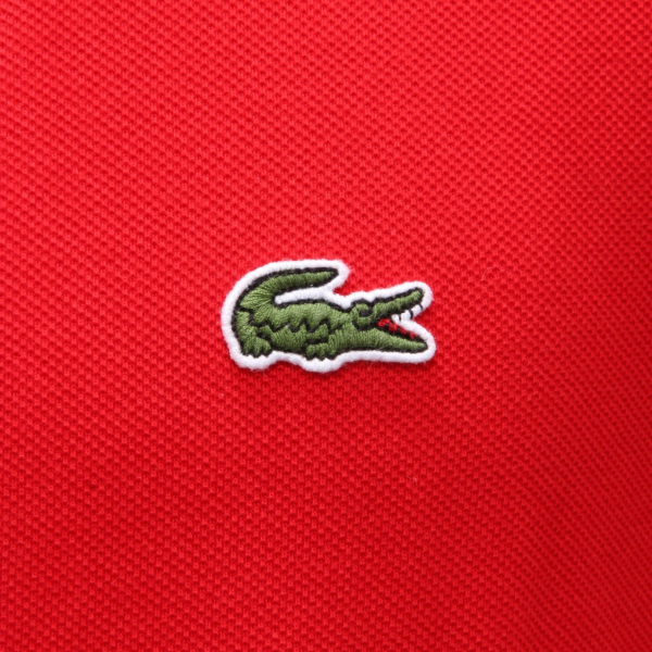 2645AH polo uomo LACOSTE SLIM FIT red cotton polo men