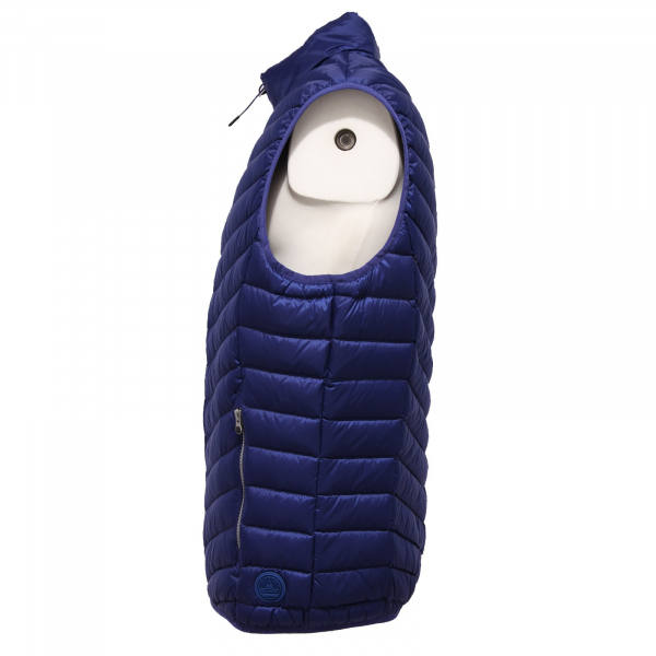 smanicato uomo BEST COMPANY blue jacket sleeveless man