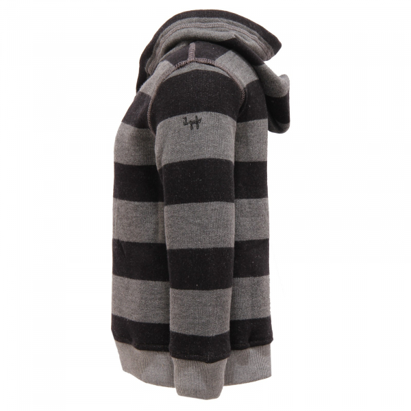 2698V felpa bimbo IL GUFO con cappuccio grey/black sweatshirt boy kid