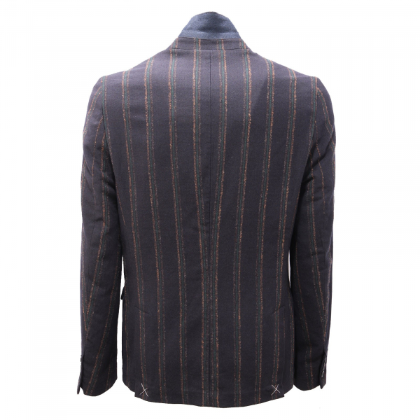 2742AG giacca uomo OFFICINA36 dark blue/green/beige cotton/wool jacket man