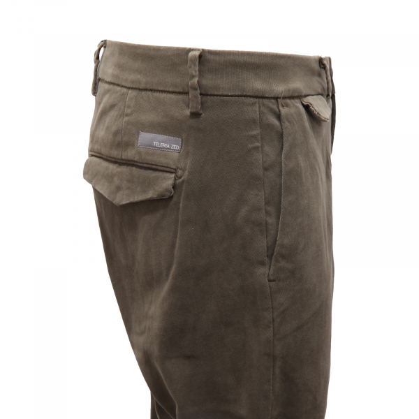 2747AR pantalone uomo TELERIA ZED EDWARD man trousers green
