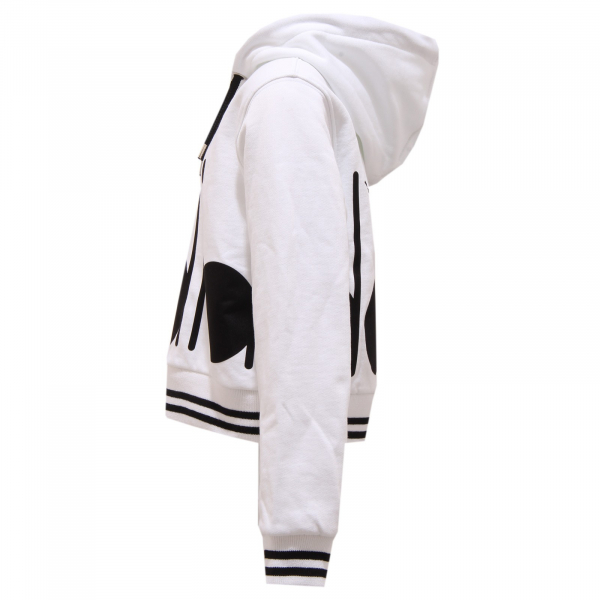 2793V felpa bimba DIADORA white/black cotton sweatshirt unisex kid