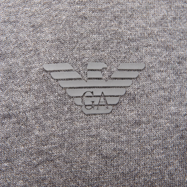 2799AE  felpa uomo EMPORIO ARMANI full zip grey melange sweatshirt man