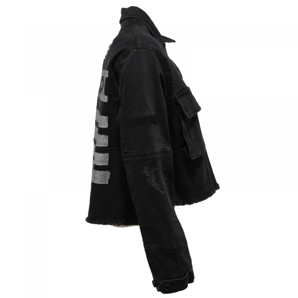 2815AB giubbotto corto donna PYREX black/silver delave short jacket woman