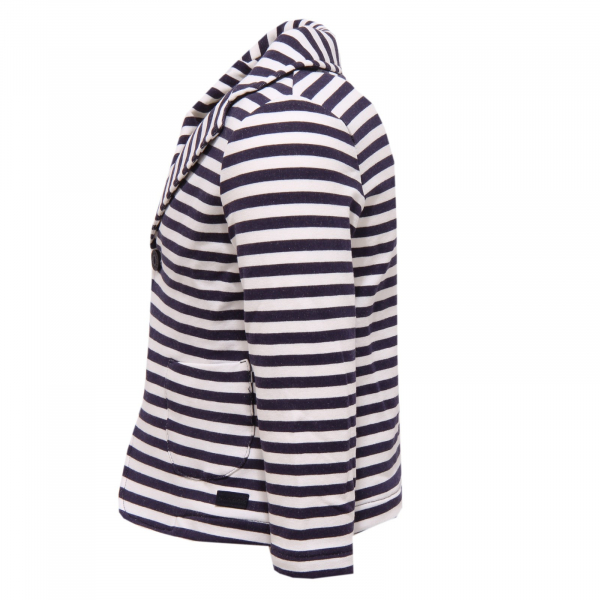 2836X giacca bimba NANAN GIRL felpa white/blue sweatshirt jacket
