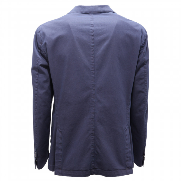 2855AG giacca uomo NINO DANIELI blue GARMENT DYED cotton jacket men