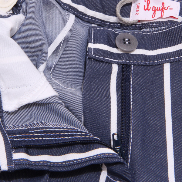 2855W bermuda bimbo IL GUFO blue/white short pant boy