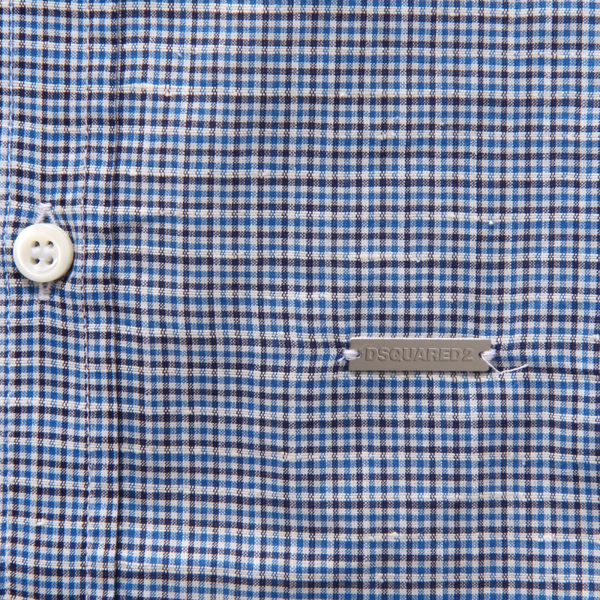 2865AS camicia uomo DSQUARED2 man shirt blue