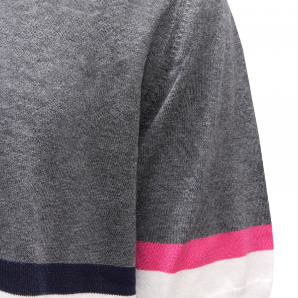2931AH polo uomo MQJ grey/off white  cotton polo-shirt man