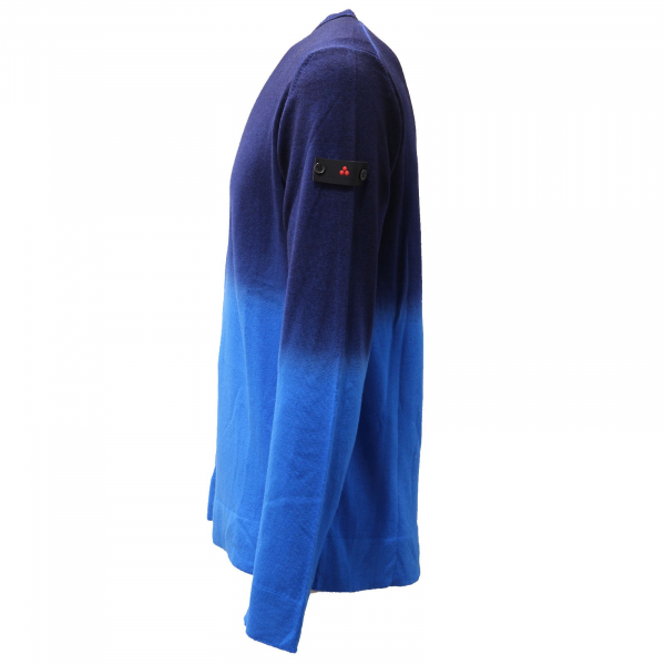 2939AF maglione uomo PEUTEREY blue/bluette wool sweater man