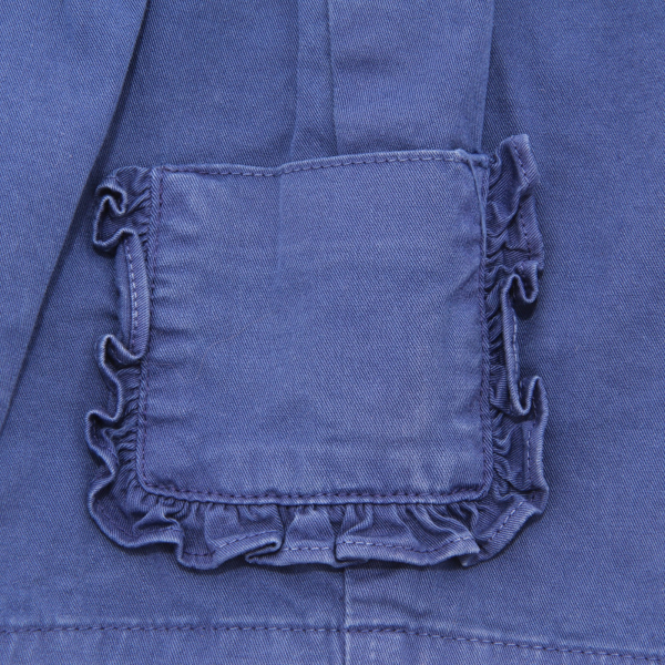 2958AR bermuda bimba IL GUFO girl kids shorts blue