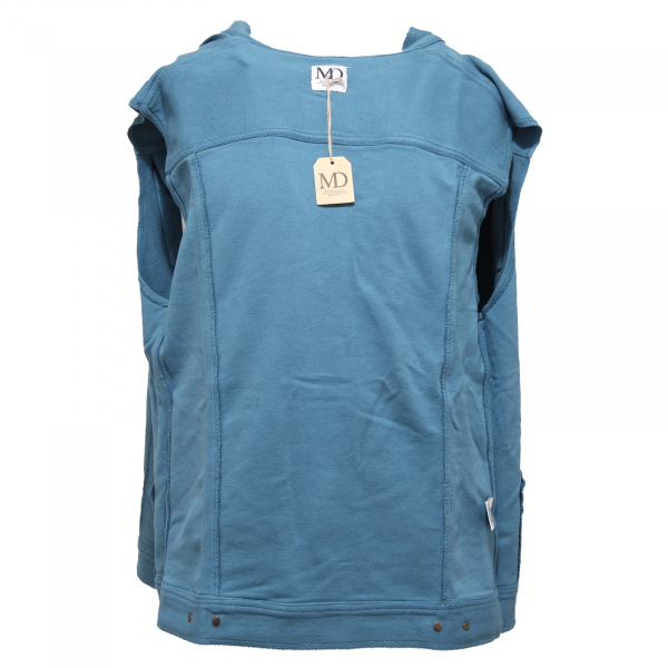 2966O gilet uomo MD cotone blu waistcoat men