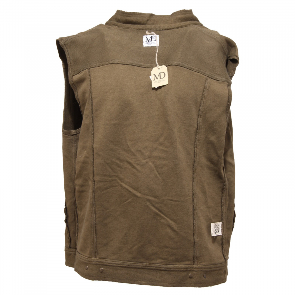 2971O gilet uomo MD cotone verde waistcoat men