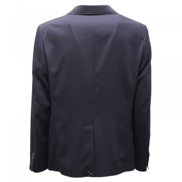 2987AG giacca uomo OFFICINA36 blue textured jacket man
