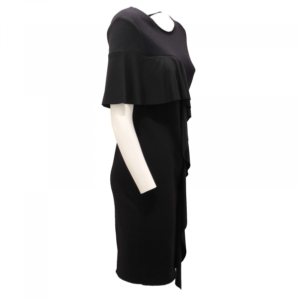 2994AD abito donna DONDUP black wool dress woman
