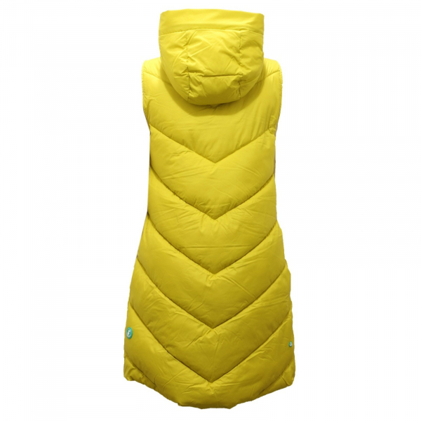 2994AI smanicato donna SAVE THE DUCK woman JULIET padded sleeveless jacket green