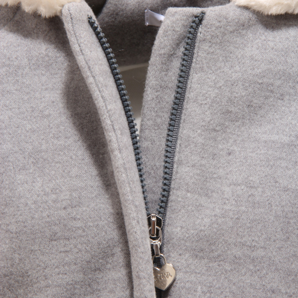 3038V cappotto bimba girl NANAN grey jacket coat