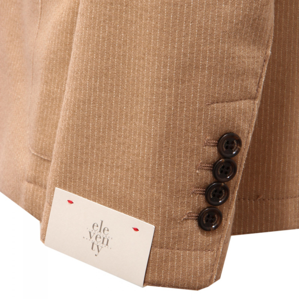 3046AF giacca uomo ELEVENTY camel color wool/cotton jacket man