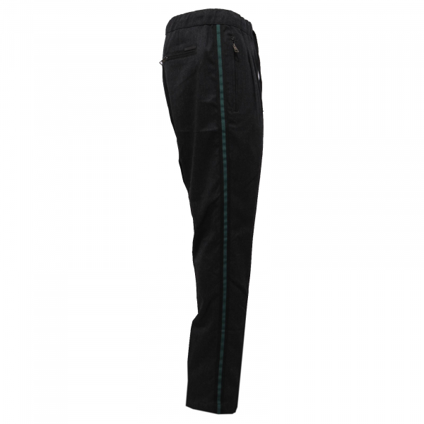 3048AB pantalone uomo MESSAGERIE mix wool black melange trouser men