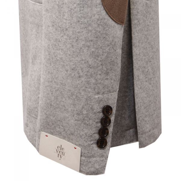 3052AF giacca uomo ELEVENTY light grey wool jacket man