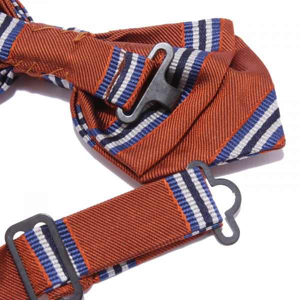 3061Y papillon boy SIMONETTA MINI silk auburn bow tie ADJUSTABLE