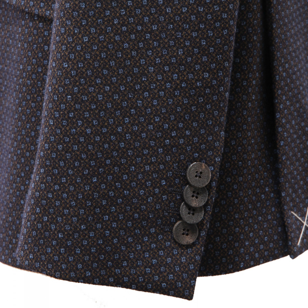 3068AF giacca uomo ETRO blue/grey micro pattern jacket man