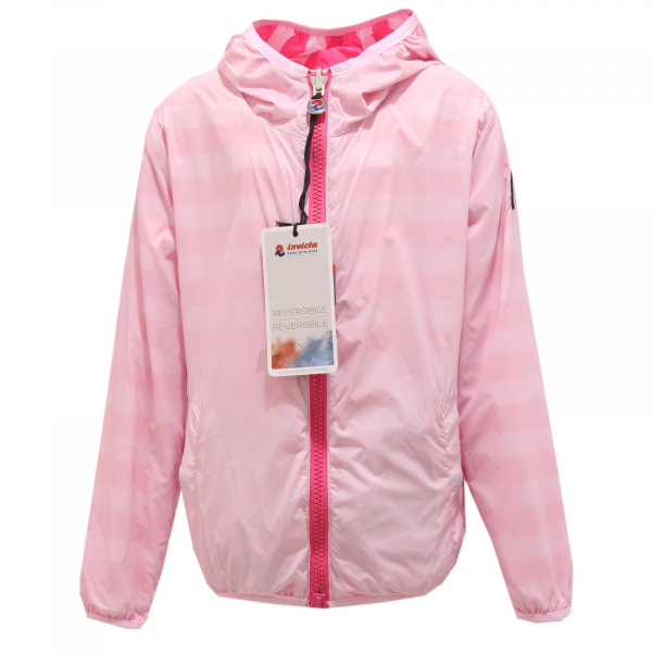 3078T giacca bimba girl INVICTA  fuxia REVERSIBILE jacket