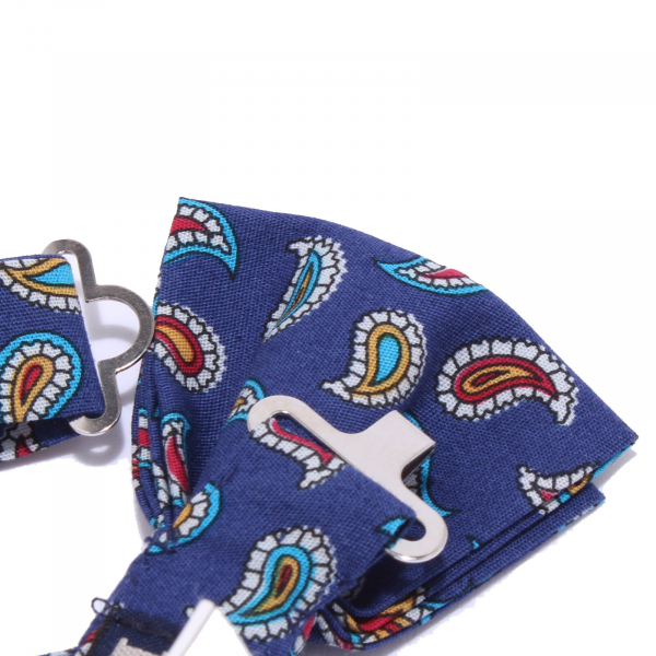 3078Y papillon boy SIMONETTA MINI cotton paisley bow tie ADJUSTABLE