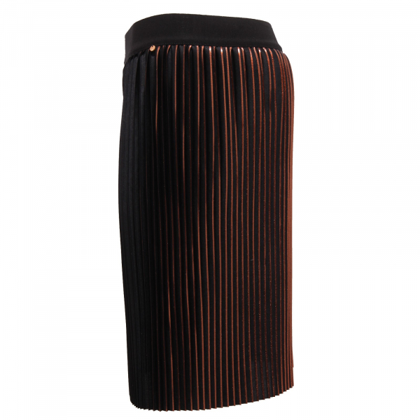 3087V gonna plisse bimba girl KOCCA black/bronze poliestere skirt