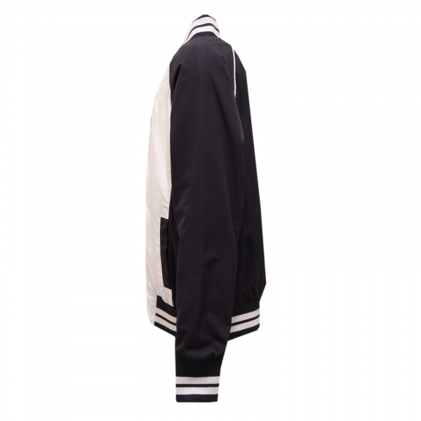 3094T giacca antivento bimbo BIKKEMBERGS blu/bianco bomber jacket kid
