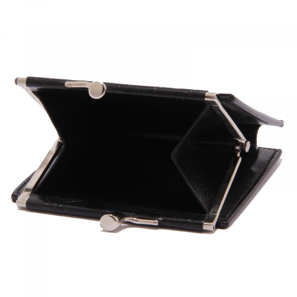 3106 portamonete CESARE PACIOTTI WITHOUT BOX-LABEL black leather coin purse